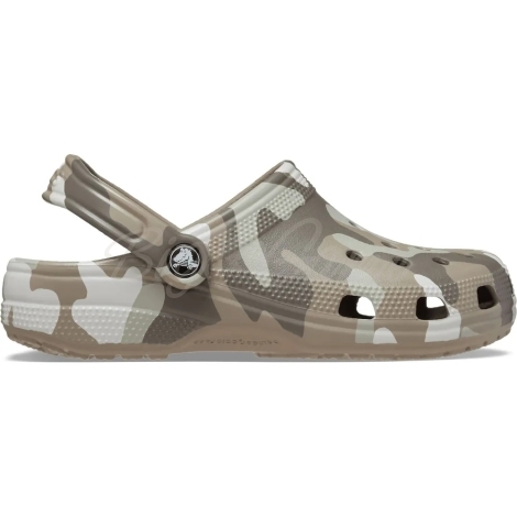 Сабо CROCS Classic Printed Camo Clog цвет Коричневый камуфляж фото 1