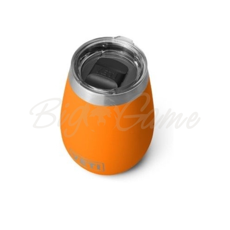 Термостакан YETI Rambler Wine Tumbler w/Magslider Lid 296 цвет King Crab Orange фото 1