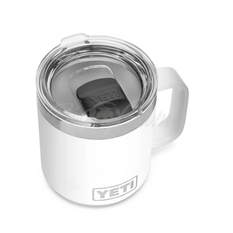 Термокружка YETI Rambler Mug w/Magslider Lid 296 цвет White фото 2