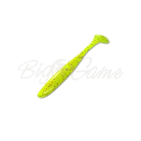 Виброхвост KEITECH Easy Shiner 3" (10 шт.) цв. PAL #01 Chartreuse Red Flake фото 1