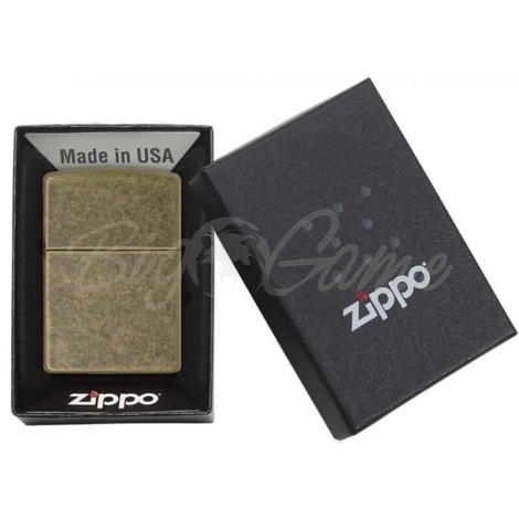 Зажигалка ZIPPO с покрытием Anitque Brass фото 3