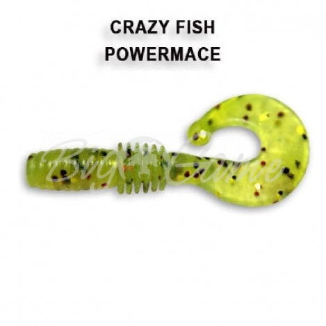 Твистер CRAZY FISH Power Mace 1,6" (8 шт.) зап. кальмар, код цв. 23 фото 1