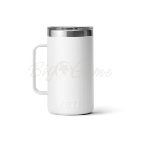 Термокружка YETI Rambler Mug w/Magslider Lid 709 цвет White фото 2