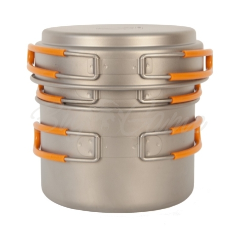 Набор посуды NOVAYA ZEMLYA Titanium Pot Set  1,2 + 0,8 + 0,4 л фото 1