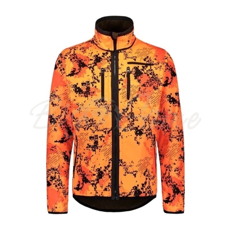 Толстовка ALASKA MS Elk Hunter Reversible Fleece Jacket цвет Moss Brown / BlindTech Blaze фото 8