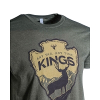 Футболка KING'S Arrowhead Tee цвет Heather Military Green превью 3