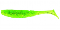 Виброхвост SAKURA Slit Shad 7,5 см код цв. 055 Ghost Lime Chart (15 шт.) превью 1