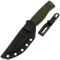 Нож с фиксированным клинком BOKER Bronco Mini Scandi сталь CPM 3V рукоять Термопластик цв. Зеленый превью 3