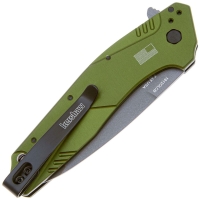 Нож складной KERSHAW Dividend CPM D2/N690 рукоять Алюминий 6061-Т6 цв. Олива превью 2