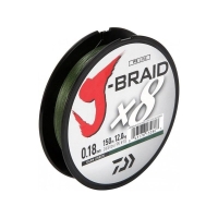 Плетенка DAIWA J-Braid X8 150 м цв. зеленый 0,13 мм