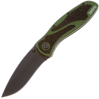 Нож складной KERSHAW Blur клинок Sandvik 14C28N, рукоять 6061 T-6 Aluminium, цв. Черный/олива