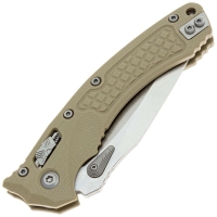 Нож складной полуавтоматический MICROTECH Amphibian Ram-Lok рукоять стеклотекстолит G10 цв. Бежевый превью 3