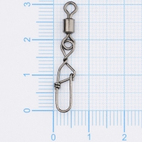 Вертлюг с карабином NORSTREAM Rolling swivel Germany snap (10 шт.) № 4 превью 2