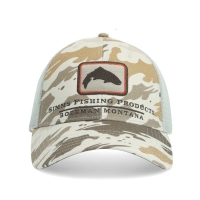 Кепка SIMMS Trout Icon Trucker цвет Ghost Camo Stone превью 1