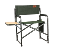 Кресло CAMPING WORLD Mister с боковым откидным столиком цв. зеленый
