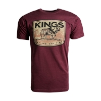 Футболка KING'S Rut Tee цвет Heather Burgundy
