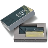 Швейцарская карточка VICTORINOX Swiss Card Classic New York Style 9 функций цв. Серый (в подарочной уп.) превью 2