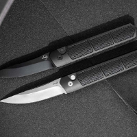 Нож автоматический BOKER Kwaiken Grip Auto Black сталь D2 черная рукоять алюминий черная превью 3