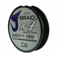 Плетенка DAIWA J-Braid X4 270 м цв. зеленый 0,33 мм