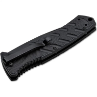 Нож складной автоматический BOKER Strike Tanto сталь AUS-8 рукоять Алюминий цв. Черный превью 2