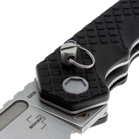 Нож складной полуавтоматический BOKER Hermod Folder сталь D2 рукоять Стеклотекстолит G10 цв. Черный превью 8