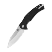 Нож складной полуавтоматический QSP KNIFE Snipe сталь D2 рукоять G-10 черная превью 1