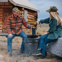 Термос YETI Rambler Wine Chiller для бутылки 750 мл цвет Big Wave Blue превью 6