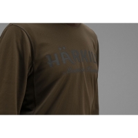 Футболка HARKILA Mountain Hunter L/S T-Shirt цвет Hunting Green / Shadow Brown превью 2