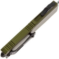 Нож складной автоматический MICROTECH Ultratech S/E Gen IV сталь M390MK рукоять Алюминий 6061-T6 цв. Зеленый превью 4