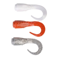 Приманка SAVAGE GEAR 3D LB Hard Eel Short Tails 17 (3 шт.) цв. Orange/ Silver/ White превью 1