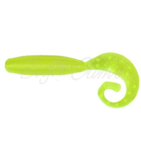 Твистер REINS Fat G-Tail Grub 4" (10 шт.) код цв. 015-Chart Pearl фото 1