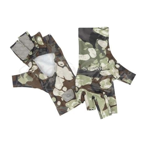 Перчатки SIMMS Solarflex Sunglove цвет Riparian Camo фото 1