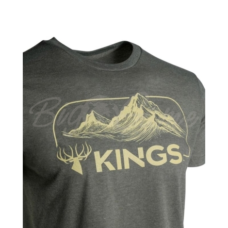 Футболка KING'S High Country Tee цвет Heather Military Green фото 3
