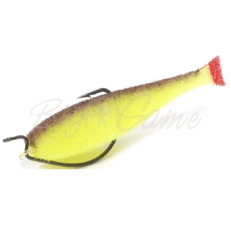 Поролоновая рыбка LEX Classic Fish 12 OF2 YBRB (желтое тело / коричневая спина / красный хвост) фото 1