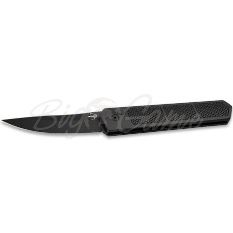Нож автоматический BOKER Kwaiken Grip Auto Black сталь D2 черная рукоять алюминий черная фото 1
