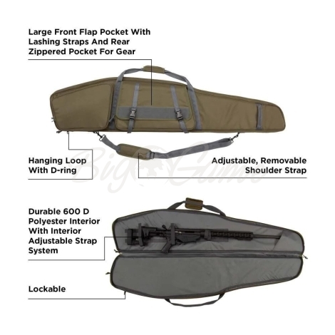 Чехол для оружия ALLEN PRIDE6 Garrison Rifle Case 140 цвет OD Green фото 3