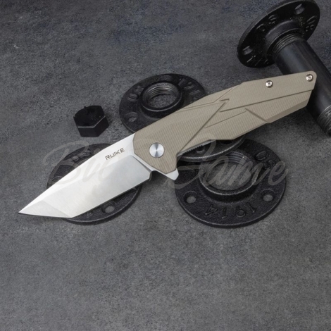 Нож складной RUIKE Knife P138-W цв. Бежевый фото 14