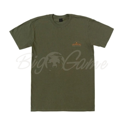 Футболка GRUNDENS Dark Seas X Grundens On The Hunt T-Shirt цвет Military Green фото 1
