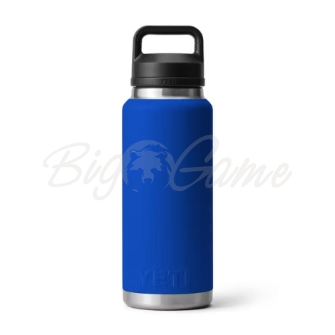 Термос YETI Rambler Bottle Chug Cap 1065 цвет royal blue фото 3