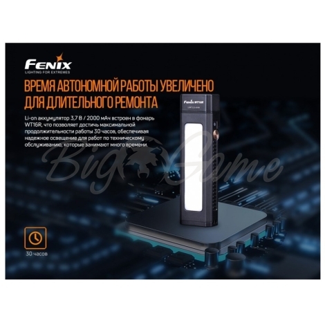 Фонарь FENIX WT16R (2xXP-E2 + COB,ANSI 300 lm, Li-Po) цвет черный фото 17