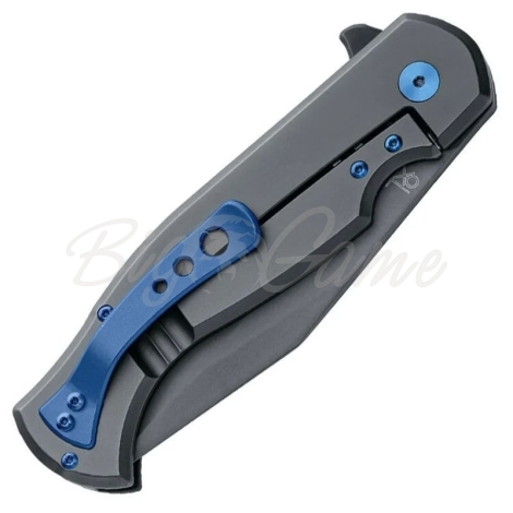 Нож складной полуавтоматический FOX KNIVES Eastwood Tiger сталь CPM S90V рукоять Титановый сплав цв. Черный фото 3