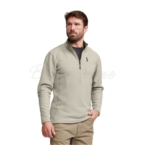 Толстовка SITKA Snowcrest Half-Zip Fleece Pullover цвет Oak Heather фото 6