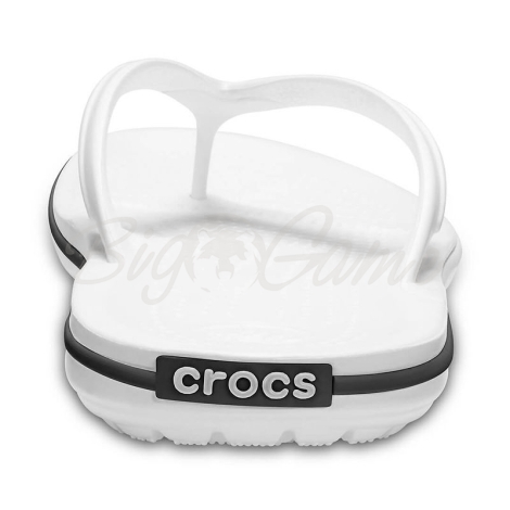 Шлепанцы CROCS Crocband Flip цвет Белый фото 3