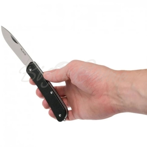 Нож складной RUIKE Knife L11-B цв. Черный фото 4