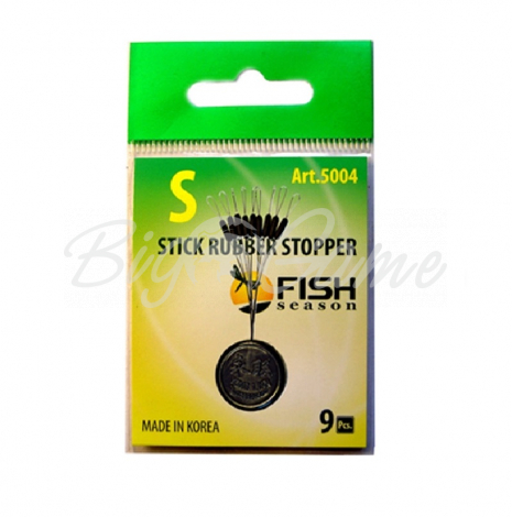 Стопор резиновый FISH SEASON 5004 Stick Rubber Stopper Цилиндр р. L (9 шт.) фото 1