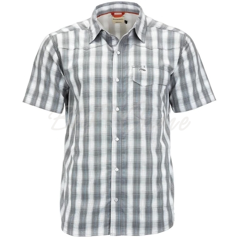 Рубашка SIMMS Big Sky SS Shirt цвет Steel / Pool Plaid фото 1