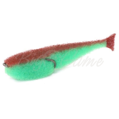 Поролоновая рыбка LEX Classic Fish CD 12 GBRB (зеленое тело / красная спина / красный хвост) фото 1