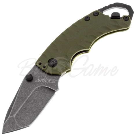 Нож складной полуавтоматический KERSHAW Shuffle II сталь 8Cr13MoV рукоять Термопластик GRN цв. Оливковый фото 1