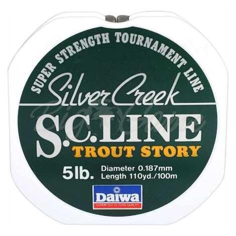 Леска DAIWA Silver Creek S.C. LINE TROUT STORY 5LB-100 / 0,187 мм 100 м фото 1