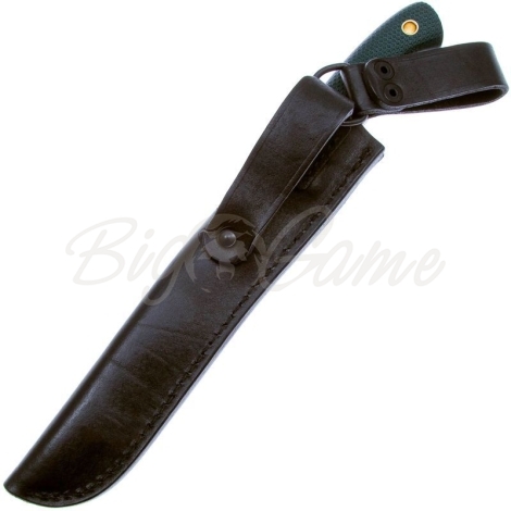 Нож ЮЖНЫЙ КРЕСТ Meat Master Сталь Elmax рукоять Микарта изумруд/насечка фото 2